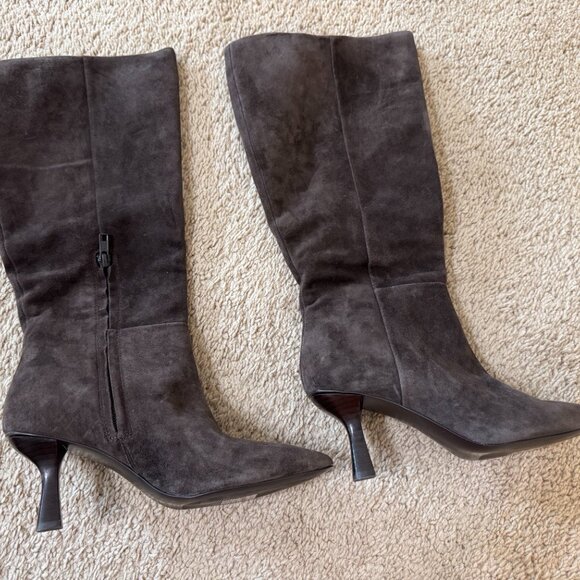 Madewell The Justine Knee High Boots - Suede Brown - 7.5 / 37.5 - Picture 6 of 6